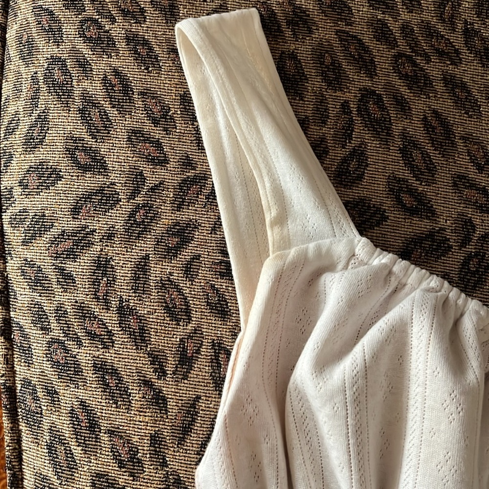 With Jean white pointelle mini dress - Picture 2 of 5